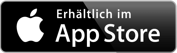 Eine Grafik, welche das Logo des Apple AppStores zeigt und einen direkten Link zur NEXUS Spende App liefert.